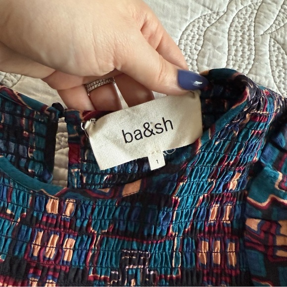 ba&sh - Mandie Midi Dress - Blue Multi - Picture 12 of 16